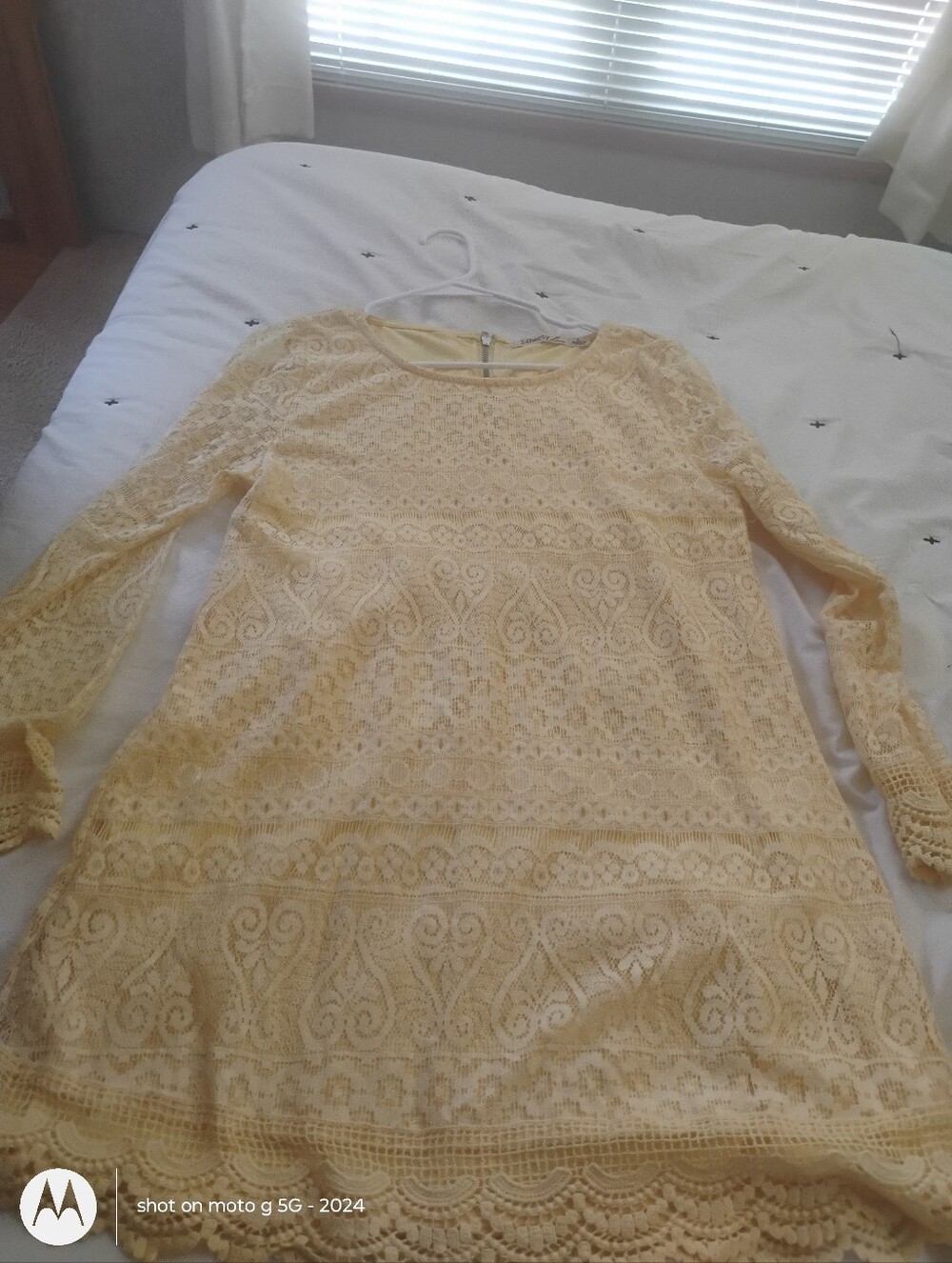 Liberty Love Yellow Lace Mini Dress
